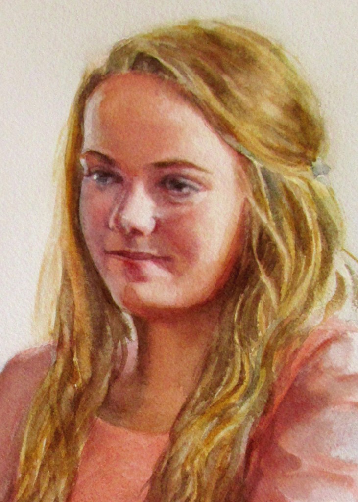 Close-up of Commissioned Portrait